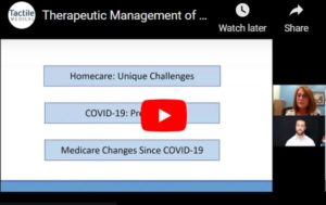 Screenshot of a YouTube video: Therapeutic Management of Chronic Edema in the Homecare Setting