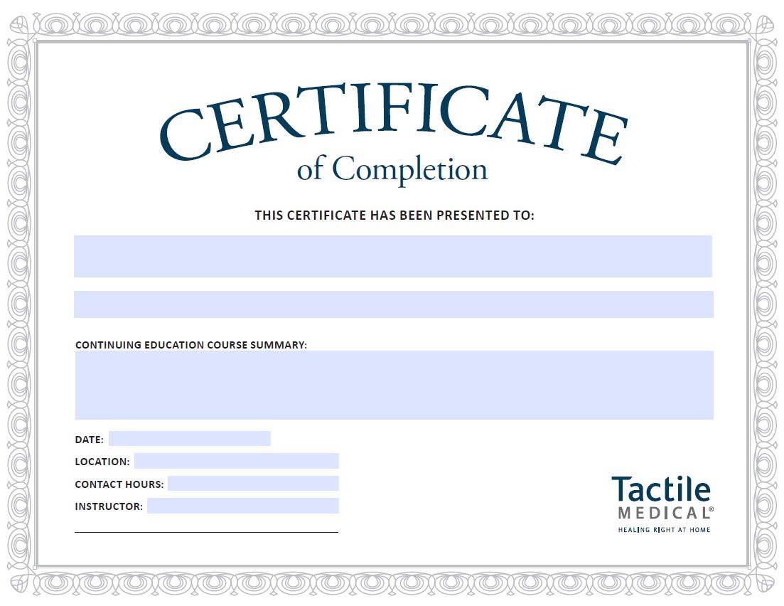 Certificate of Completion Image