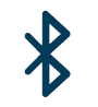 blue bluetooth symbol