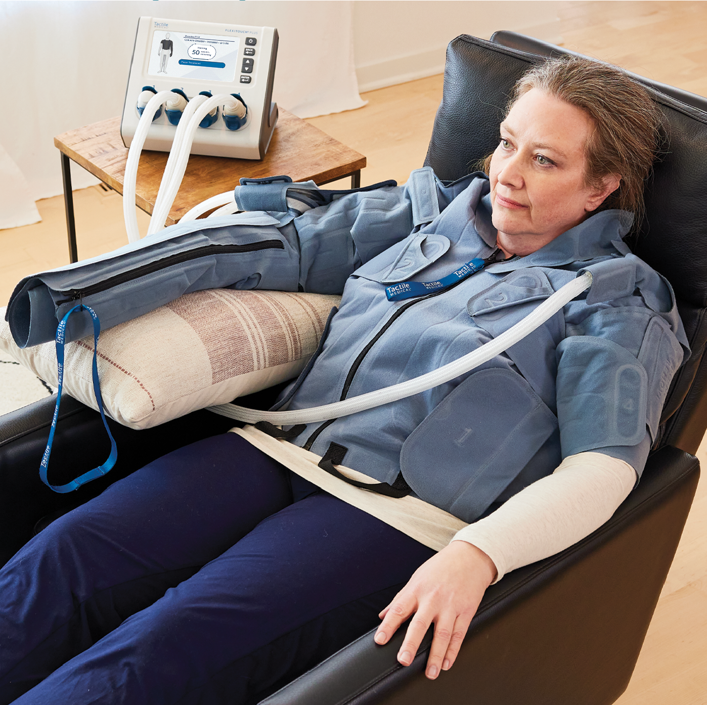 Tactile Medical Entre Lymphedema System for Legs with 2x Compression  Garments - Matrix Medical