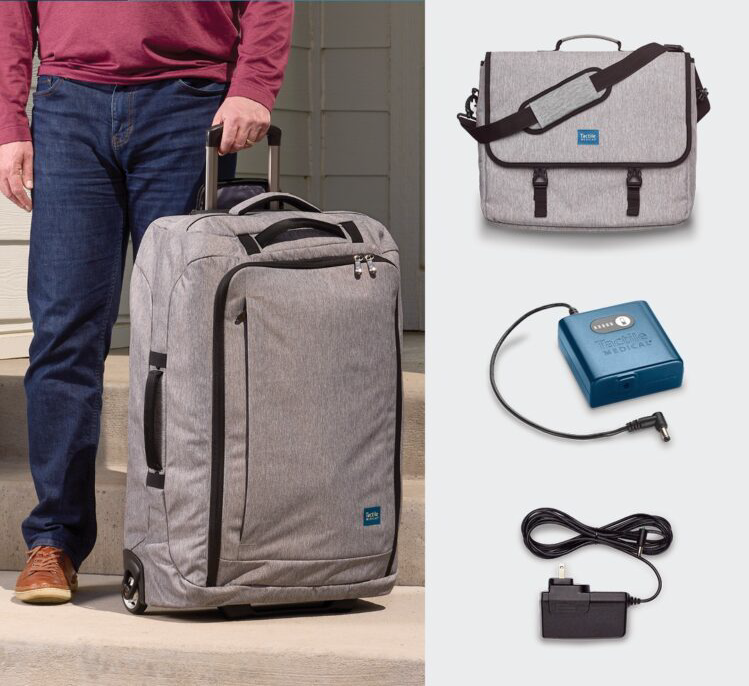 image of the flexitouch bag, controller and other accessories