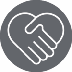 two hands shaking icon