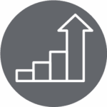 graph showing growth icon
